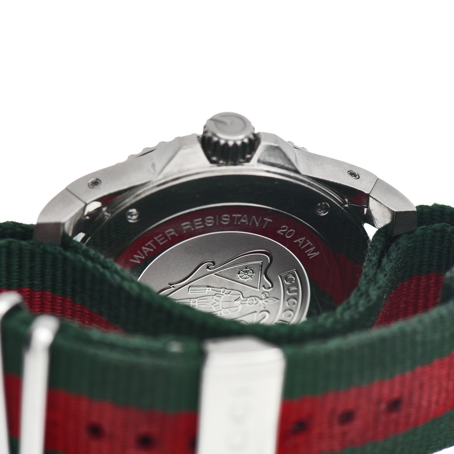 Gucci Stainless Steel Nylon 45mm Dive Quartz Watch 4 of 5