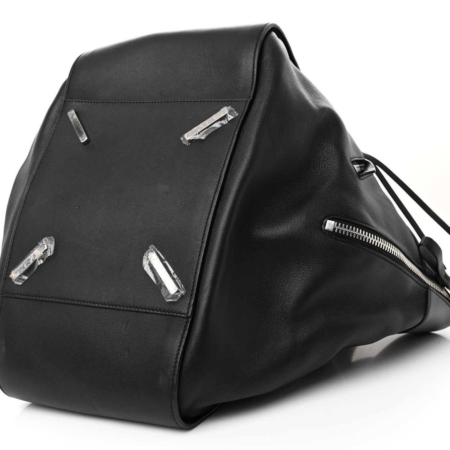 Calfskin Medium Hammock Shoulder Bag Black
