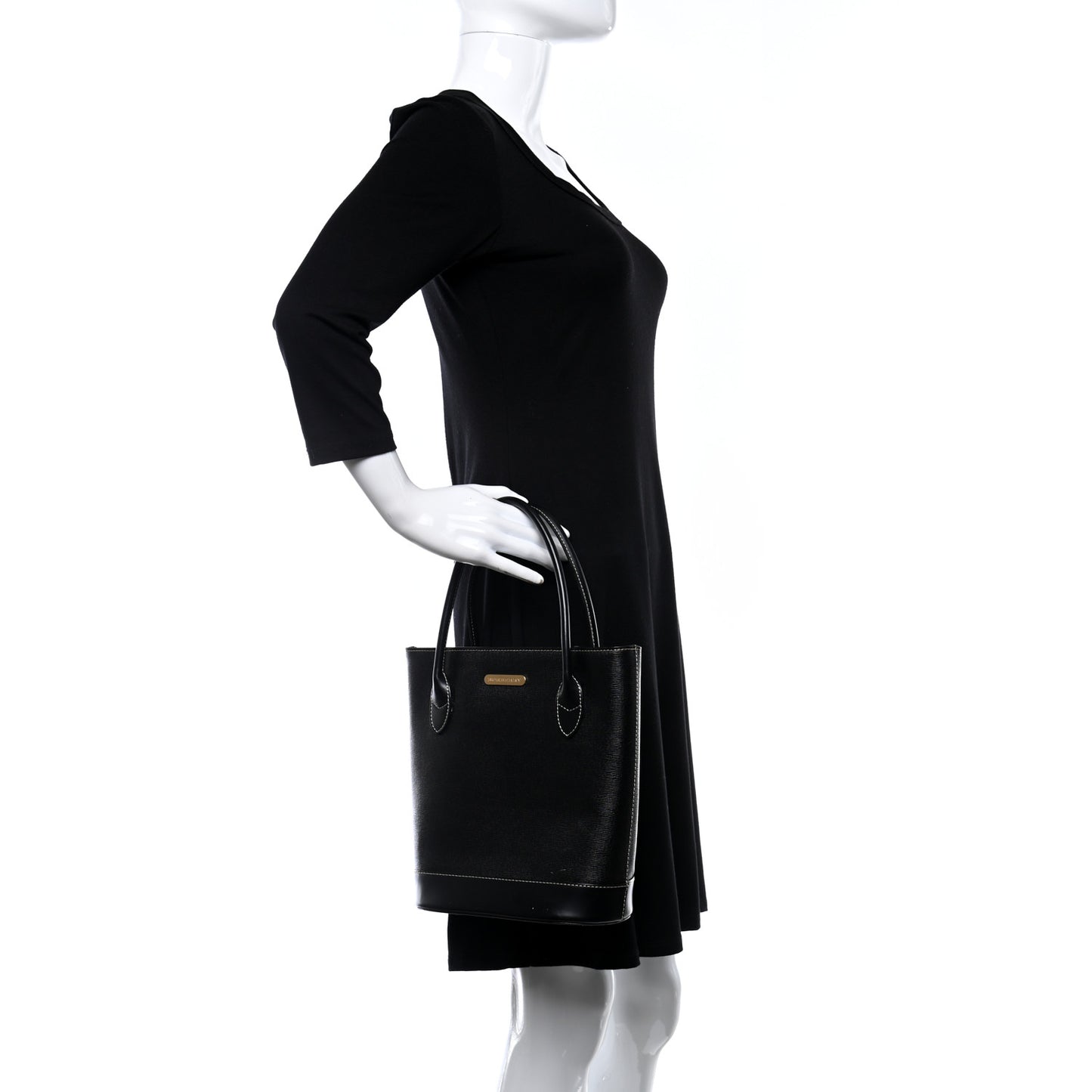 Saffiano Top Handle Bag Black