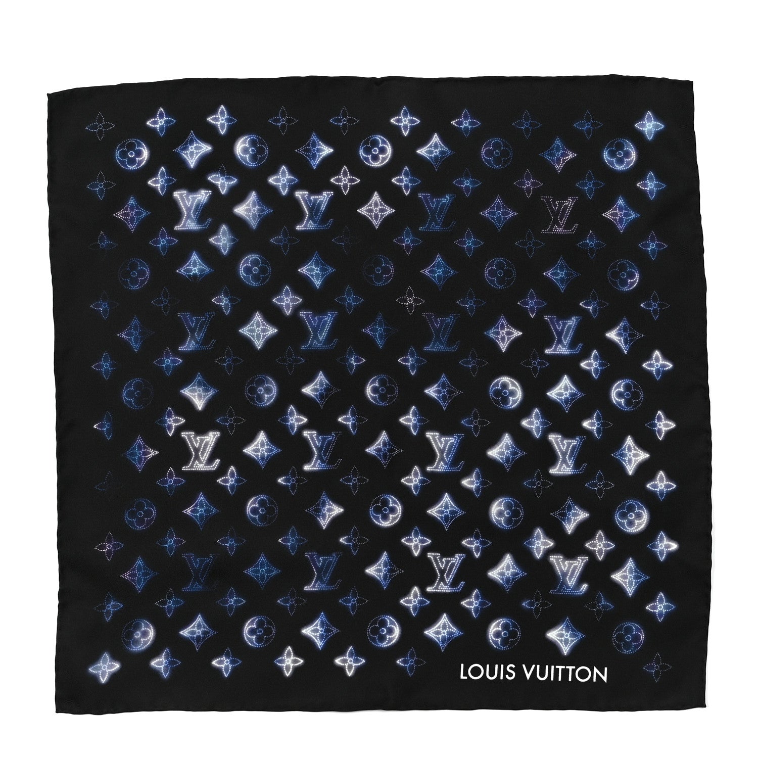 Louis Vuitton Monogram Flight Mode Bandana Blue 1 of 3