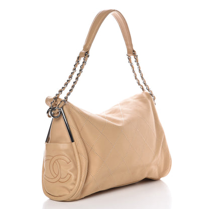 Chanel Lambskin Stitched Medium Ultimate Soft Tote Beige 3 of 13