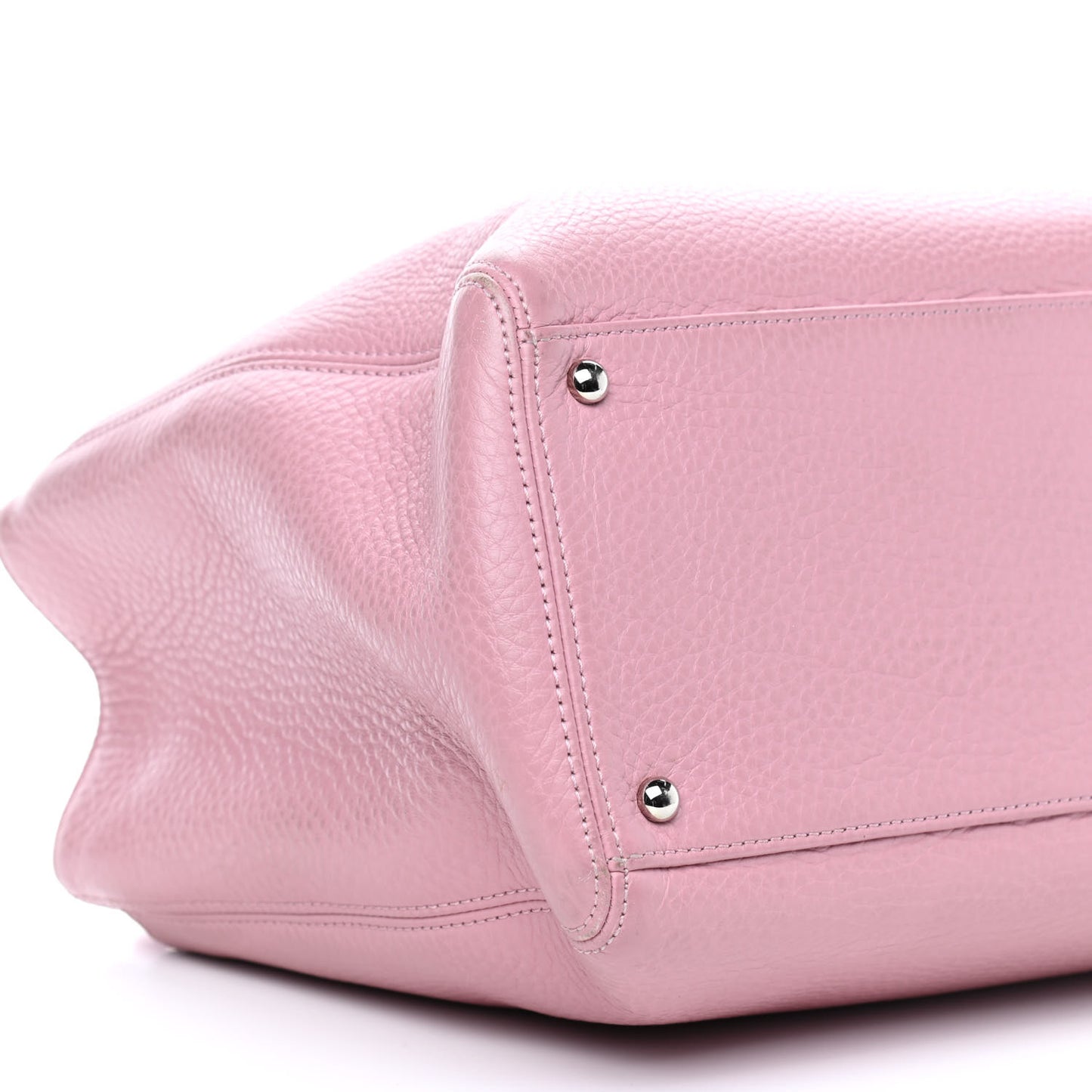Calfskin Cerf Shopper Tote Pink