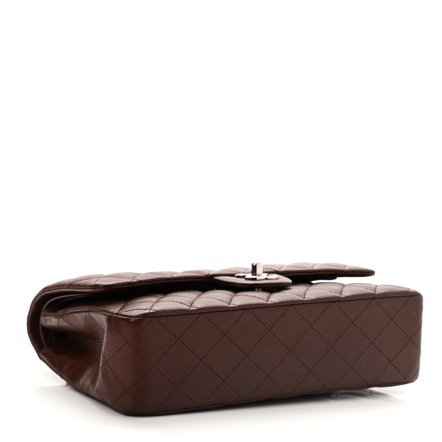 Chanel Caviar Quilted Medium Double Flap Burgundy 4 of 9