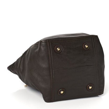 Saint Laurent Calfskin XL Downtown Tote Brown 4 of 9