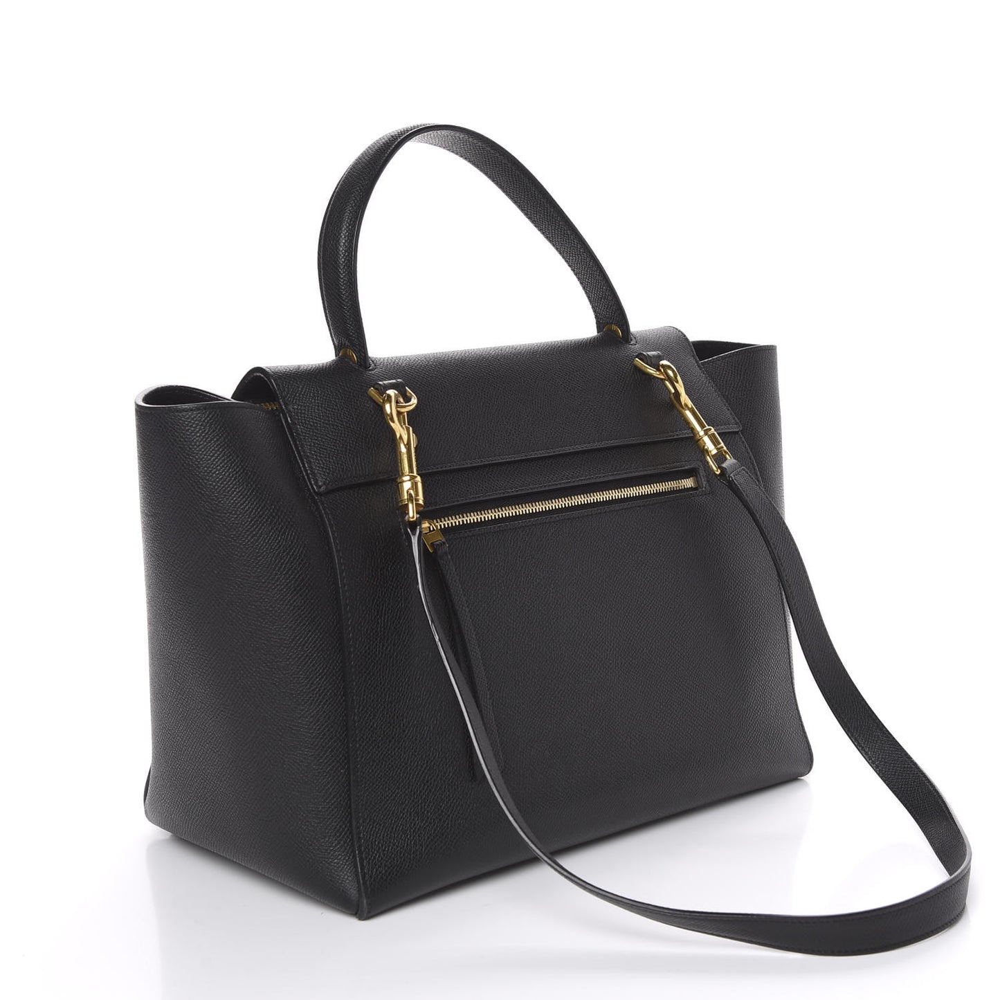 Baby Grained Calfskin Mini Belt Bag Black