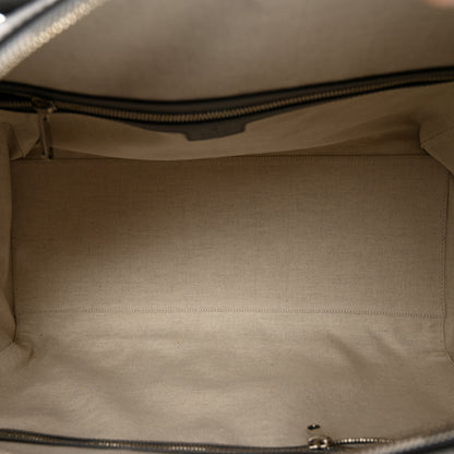 Gucci Calfskin GG Tennis Embossed Duffle Bag  Grey 4 of 10