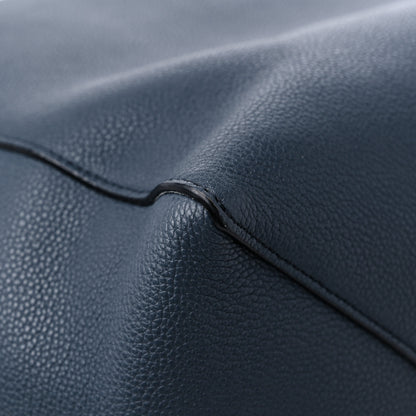 Celine Soft Grained Calfskin Small Belt Cabas Phantom Abyss Blue 9 of 10