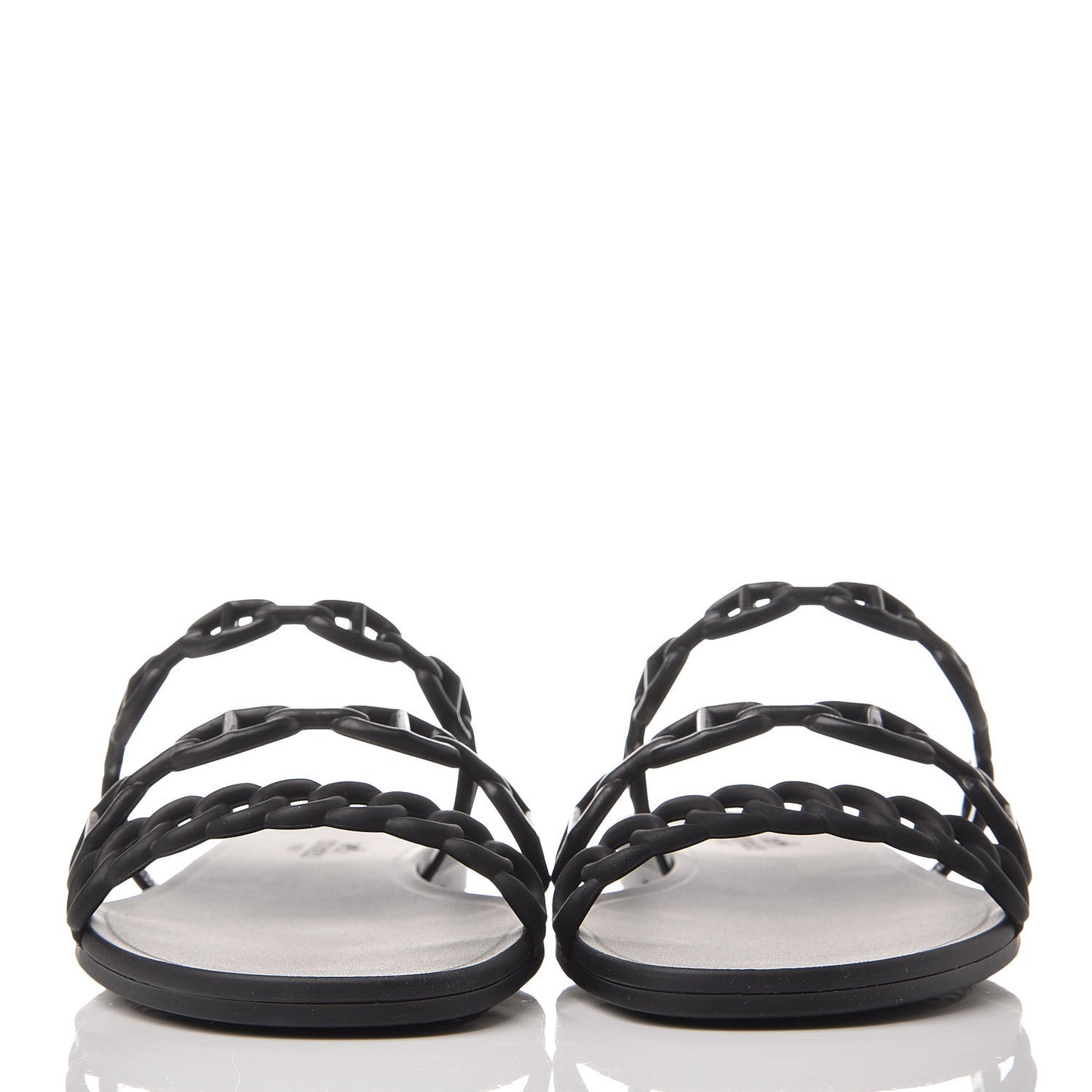 Rubber Chaine d'Ancre Rivage Sandals 36 Black