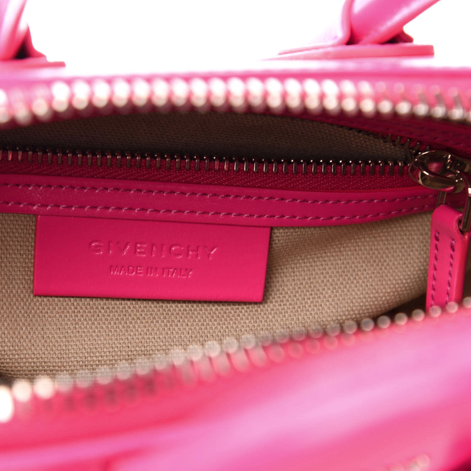 Givenchy Shiny Lord Calfskin Mini Antigona Shocking Pink 10 of 11
