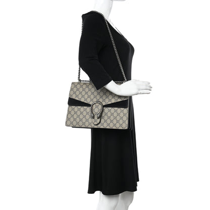 Gucci GG Supreme Monogram Medium Dionysus Shoulder Bag Black 2 of 11