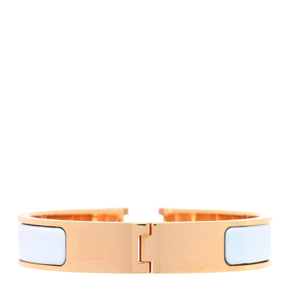 Hermes Enamel Narrow Clic Clac H Bracelet PM White 3 of 5