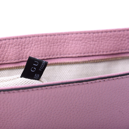 Gucci Pebbled Calfskin Medium Soho Flap Crossbody Pink 10 of 11
