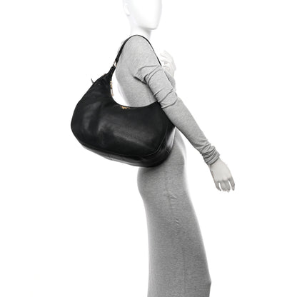 Prada Vitello Daino Hobo Black 2 of 11