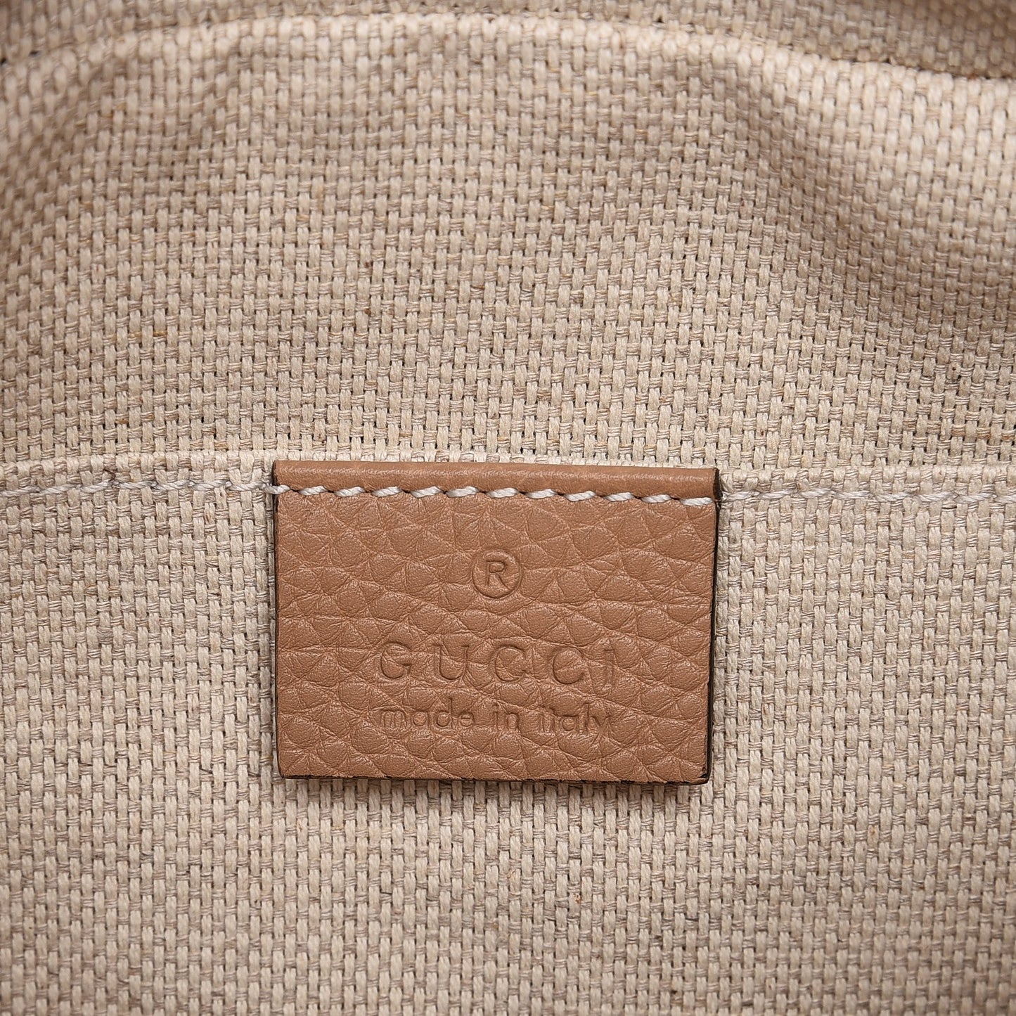 Pebbled Calfskin Small Soho Disco Bag Camelia