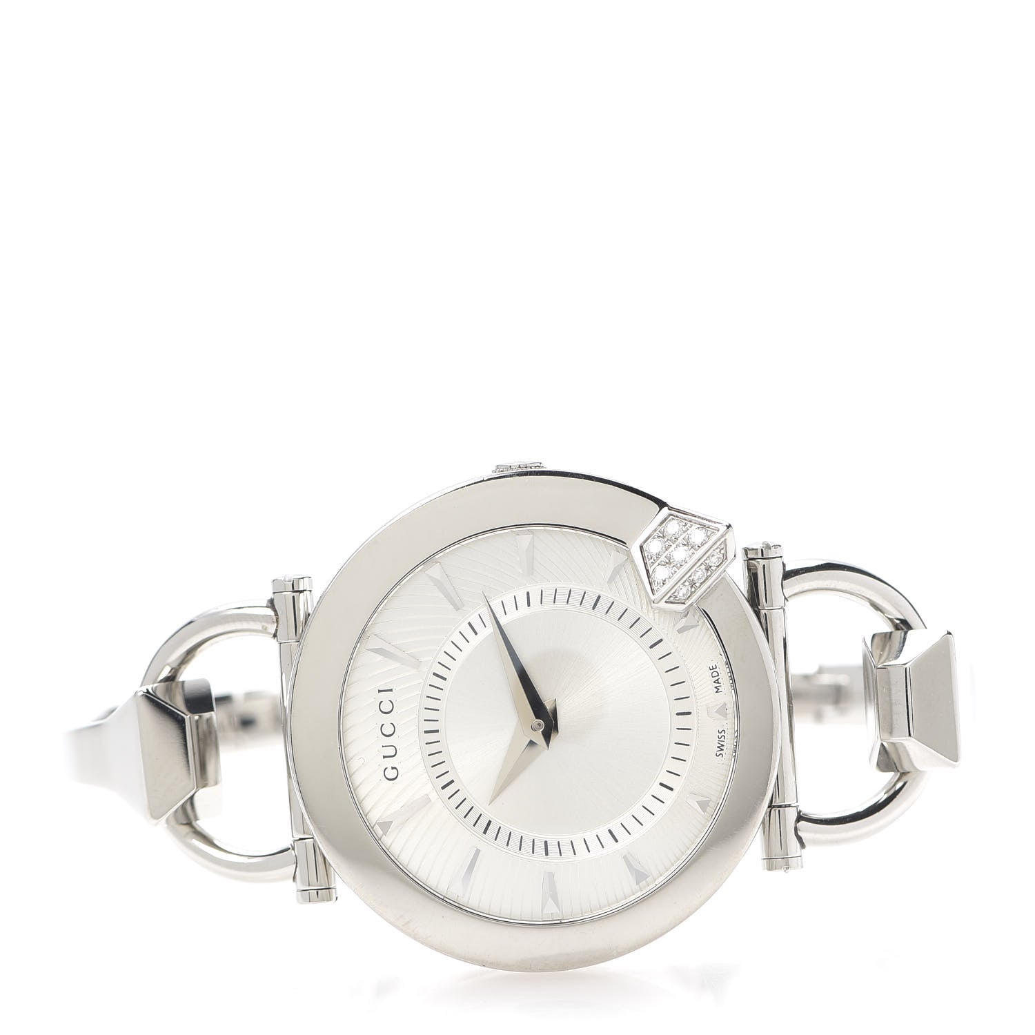 Gucci Stainless Steel Diamond 35mm Chiodo Quartz Watch 3 of 6