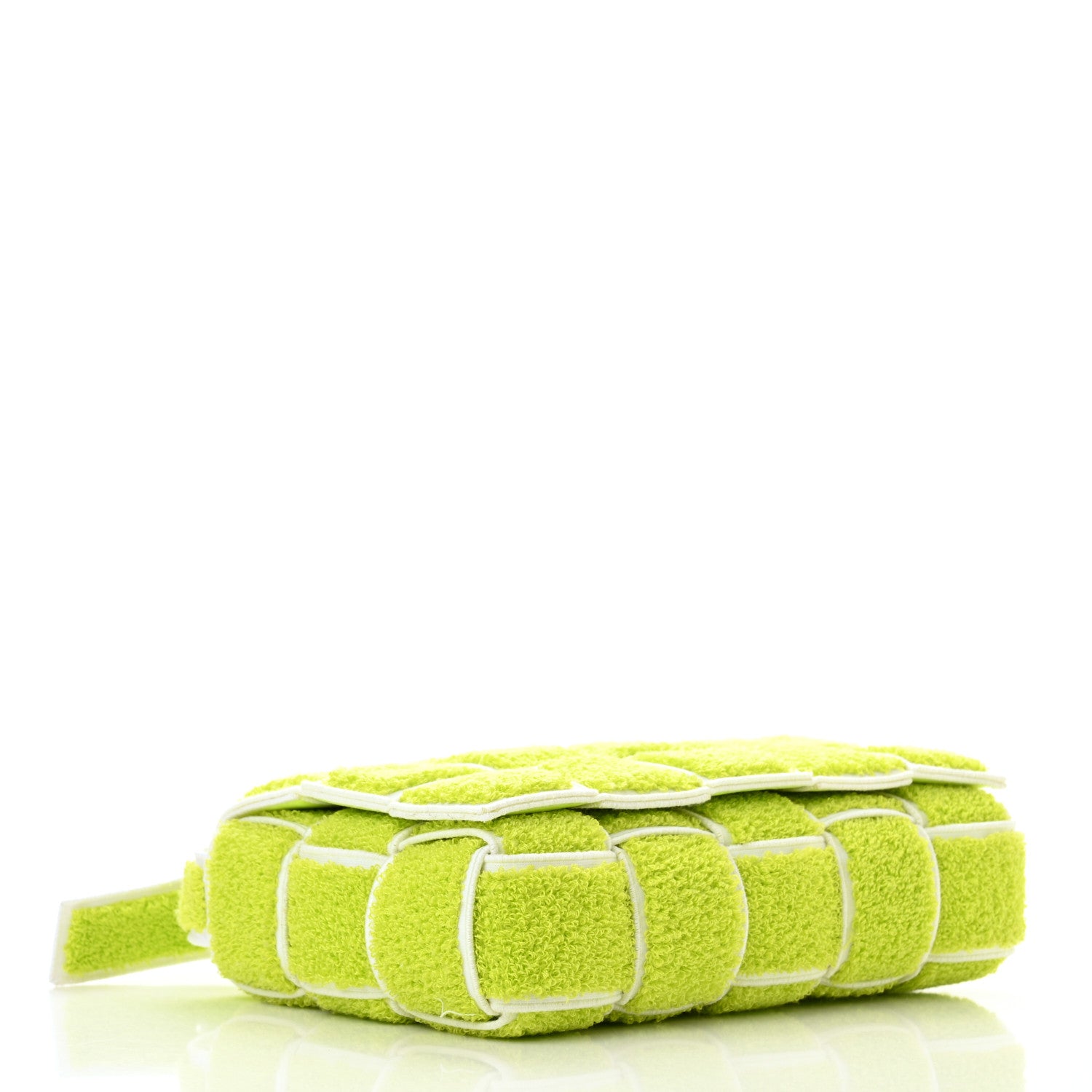 Bottega Veneta Terrycloth Maxi Intrecciato Padded Cassette Crossbody Bag Acid Kiwi 5 of 11