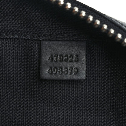 Gucci GG Supreme Monogram Web Belt Bag Black Grey 7 of 9