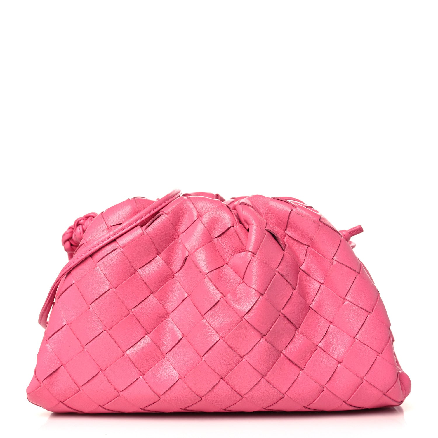 Bottega Veneta Nappa Intrecciato The Mini Pouch Rosa Shock 1 of 8