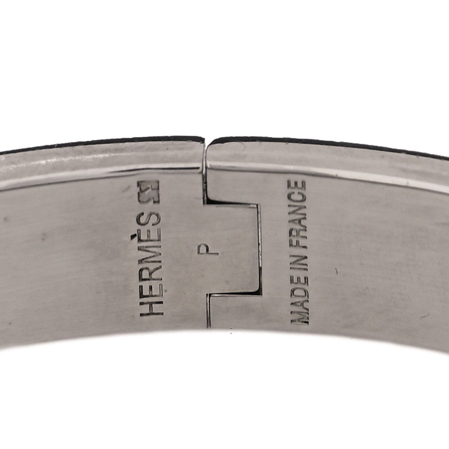 Hermes Enamel Narrow Clic Clac H Bracelet PM Black 3 of 4