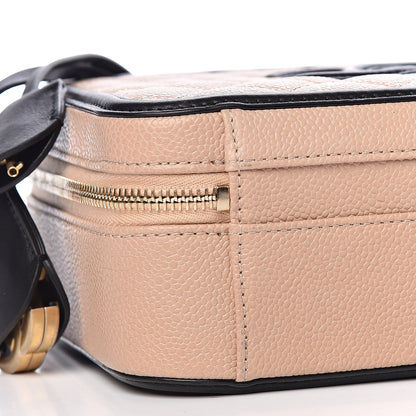 Chanel Caviar Quilted Medium CC Filigree Vanity Case Beige Black 9 of 10