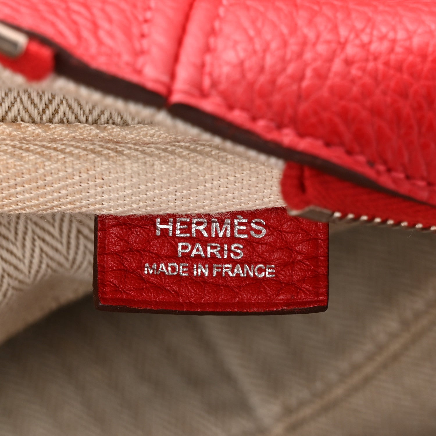 Hermes Taurillon Clemence Victoria II 35 Rouge Casaque 6 of 10