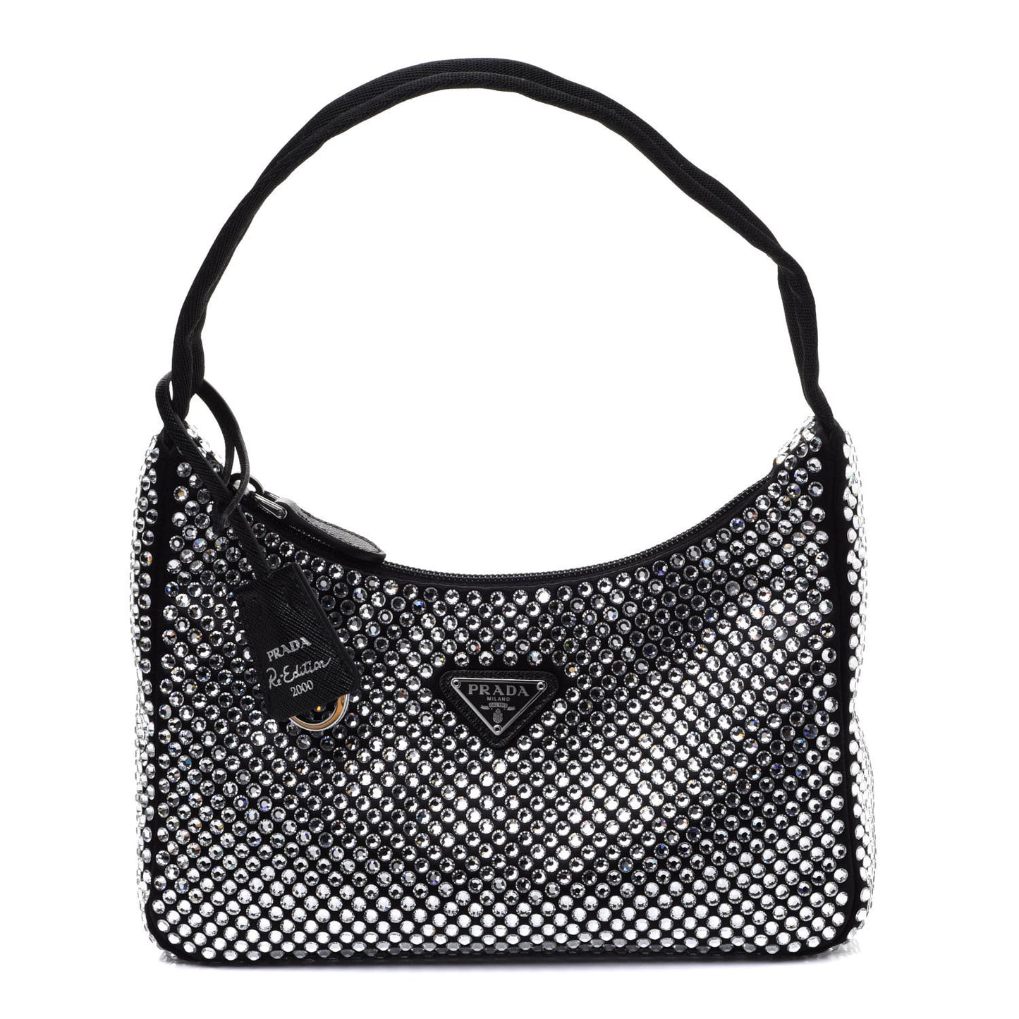 Satin Crystal Mini Re-Edition 2000 Bag Cristal