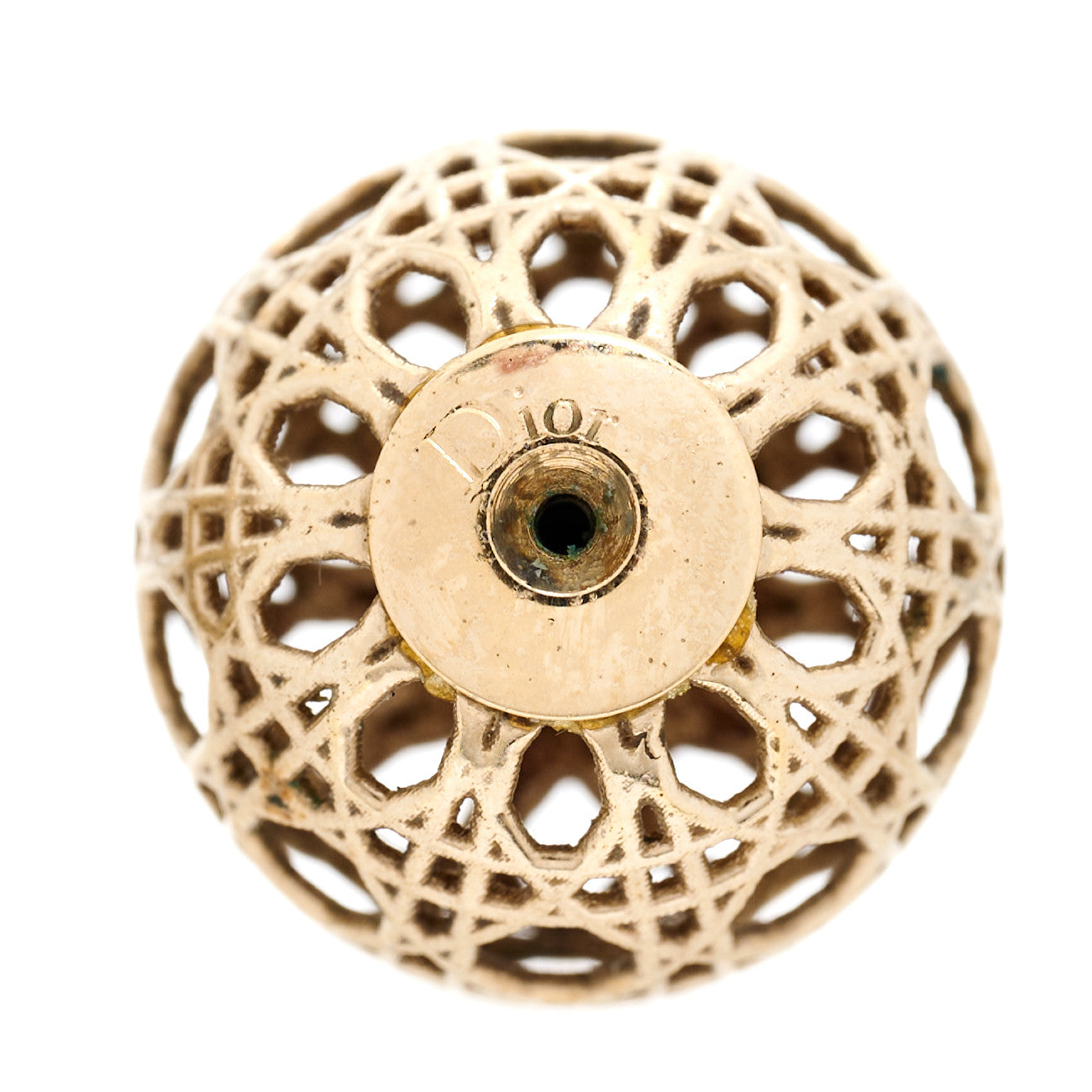 Cannage Mise En Dior Tribal Earrings Gold