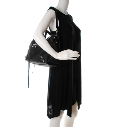 Balenciaga Grained Lambskin Classic Silver Hardware City Black 2 of 7