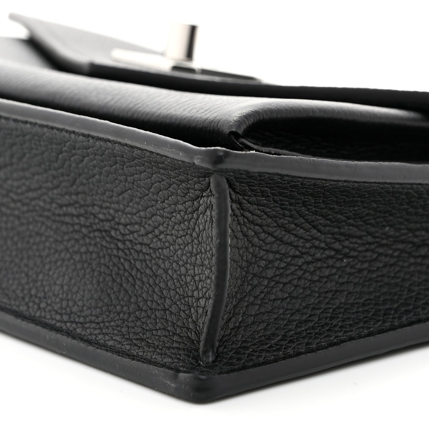 Soft Calfskin My Lockme Chain Pochette Black
