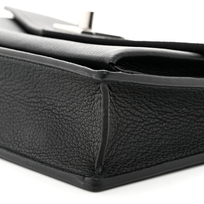 Louis Vuitton Soft Calfskin My Lockme Chain Pochette Black 9 of 9