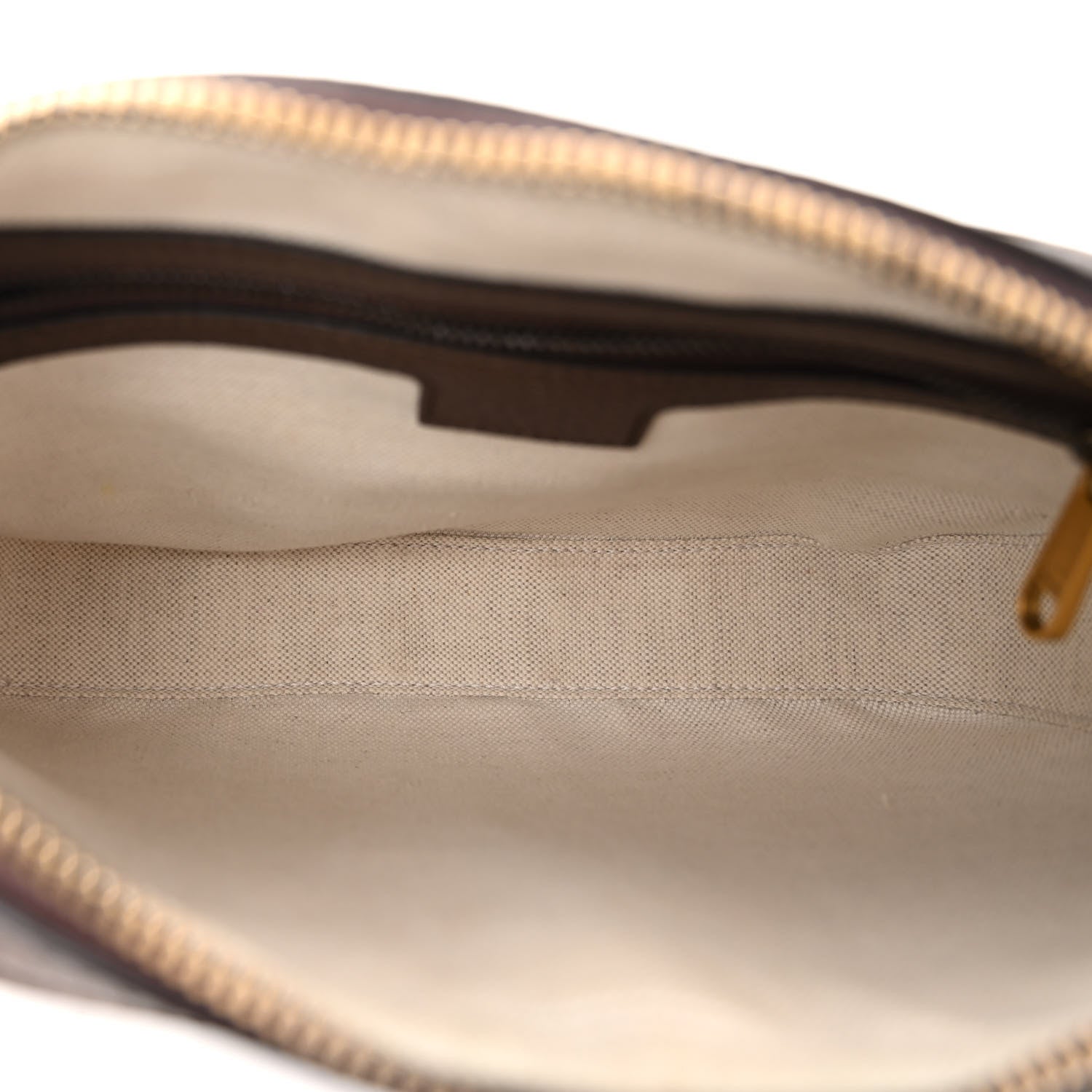 Gucci GG Supreme Monogram Textured Dollar Calfskin Web Ophidia Wristlet Shoulder Bag Beige Ebony New Acero 5 of 11