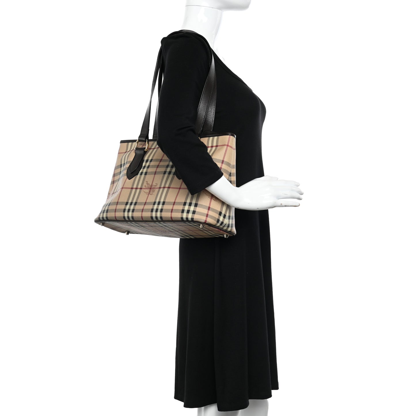 Haymarket Check Medium Regent Tote Chocolate