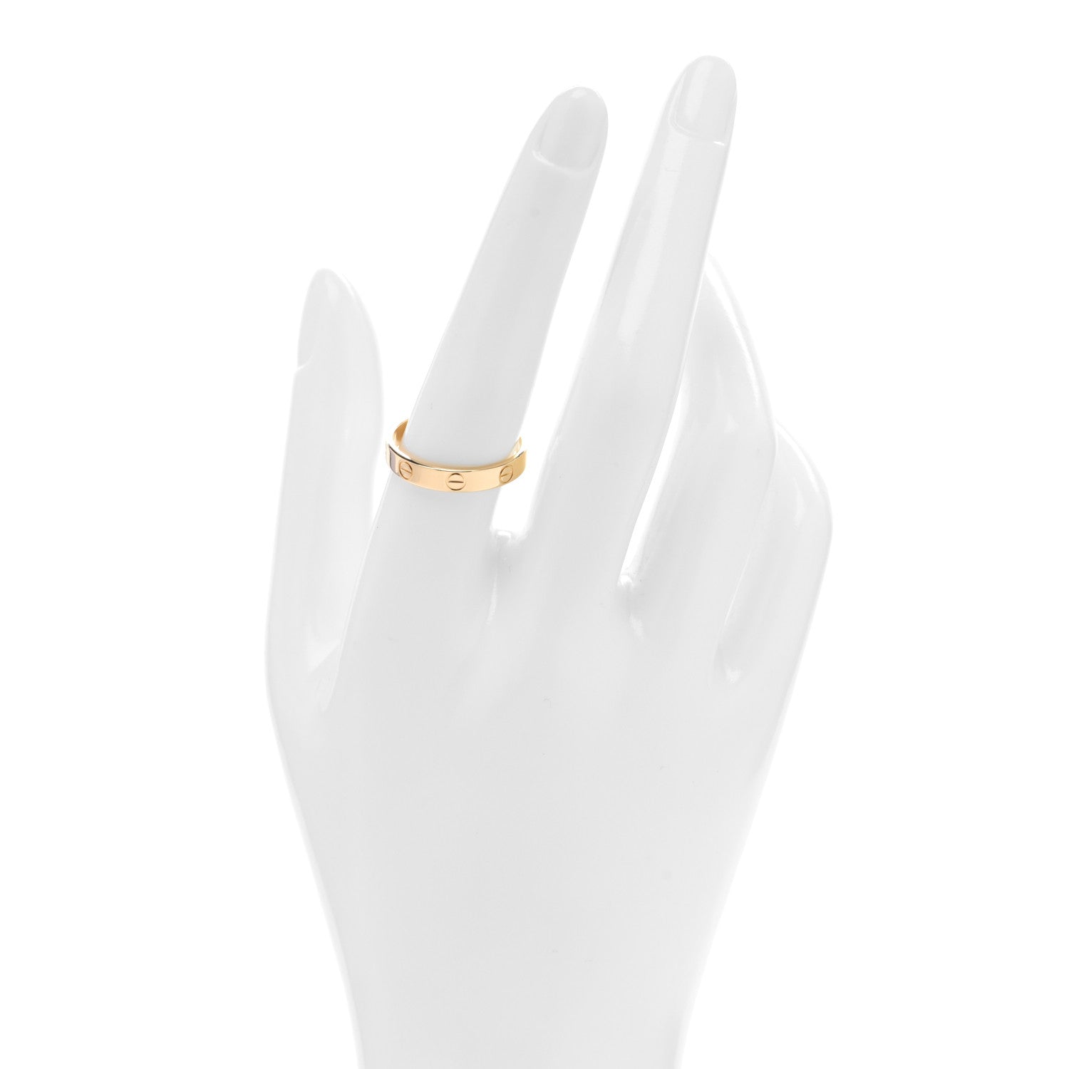 Cartier 18K Yellow Gold 3.5mm LOVE Wedding Band Ring 58 8.25 2 of 5