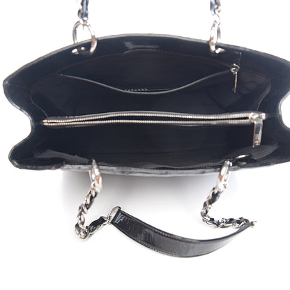 Chanel Patent Grand Shopping Tote GST Black 4 of 10