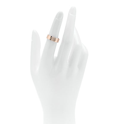 Hermes 18K Rose Gold Diamond PM H D'Ancre Ring 50 5.25 2 of 6
