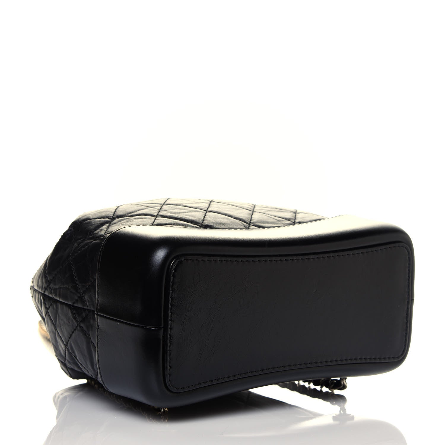 Chanel Aged Calfskin Quilted Small Gabrielle Backpack Black 3 of 4