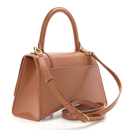 Balenciaga Shiny Box Calfskin Small Hourglass Top Handle Bag Camel 3 of 10