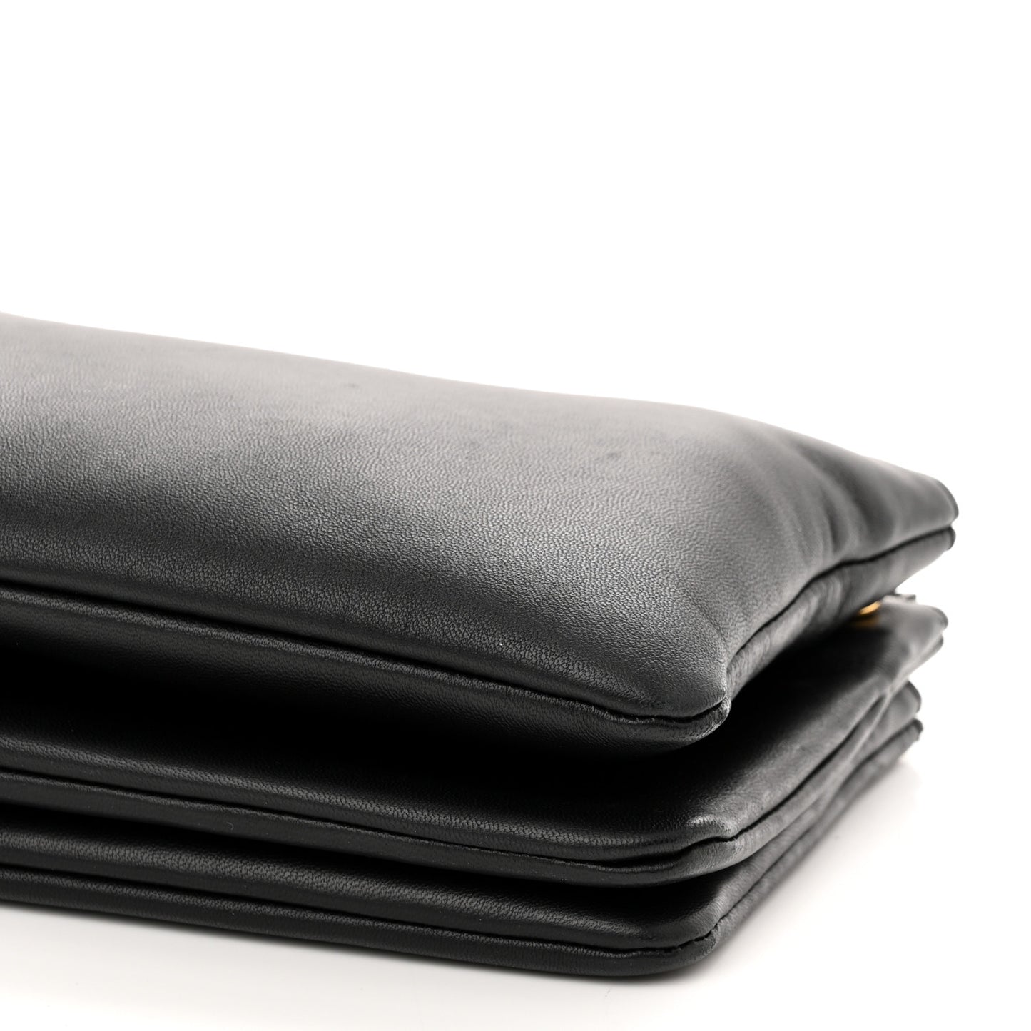 Lambskin Small Trio Crossbody Bag Black