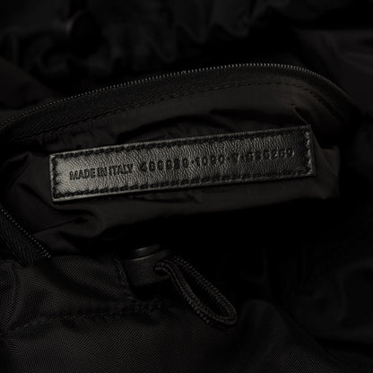 Balenciaga Textured Sport Nylon Logo Embroidered S Wheel Gym Bag Black Bleu Navy 7 of 10