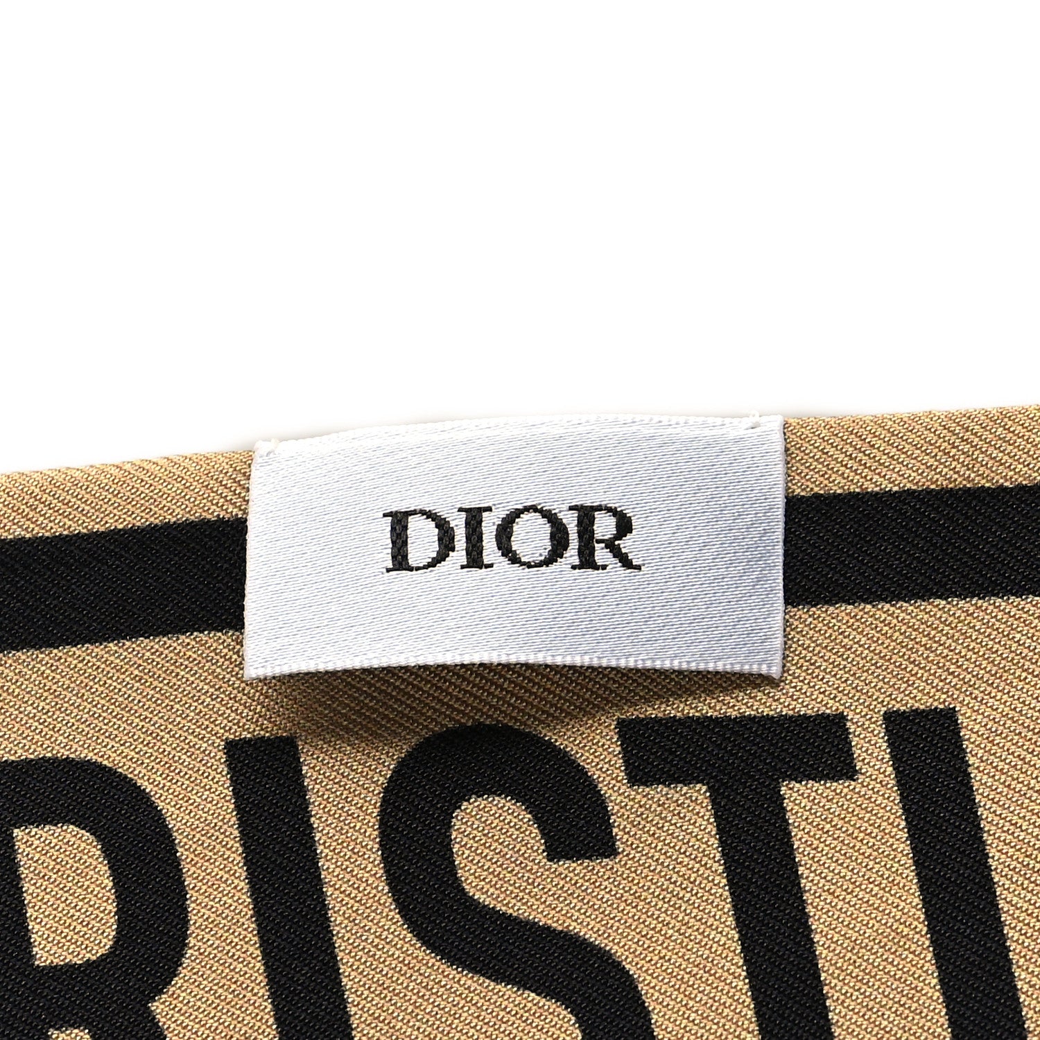 Christian Dior Silk Mizza Mitzah Scarf Beige Multicolor 3 of 3