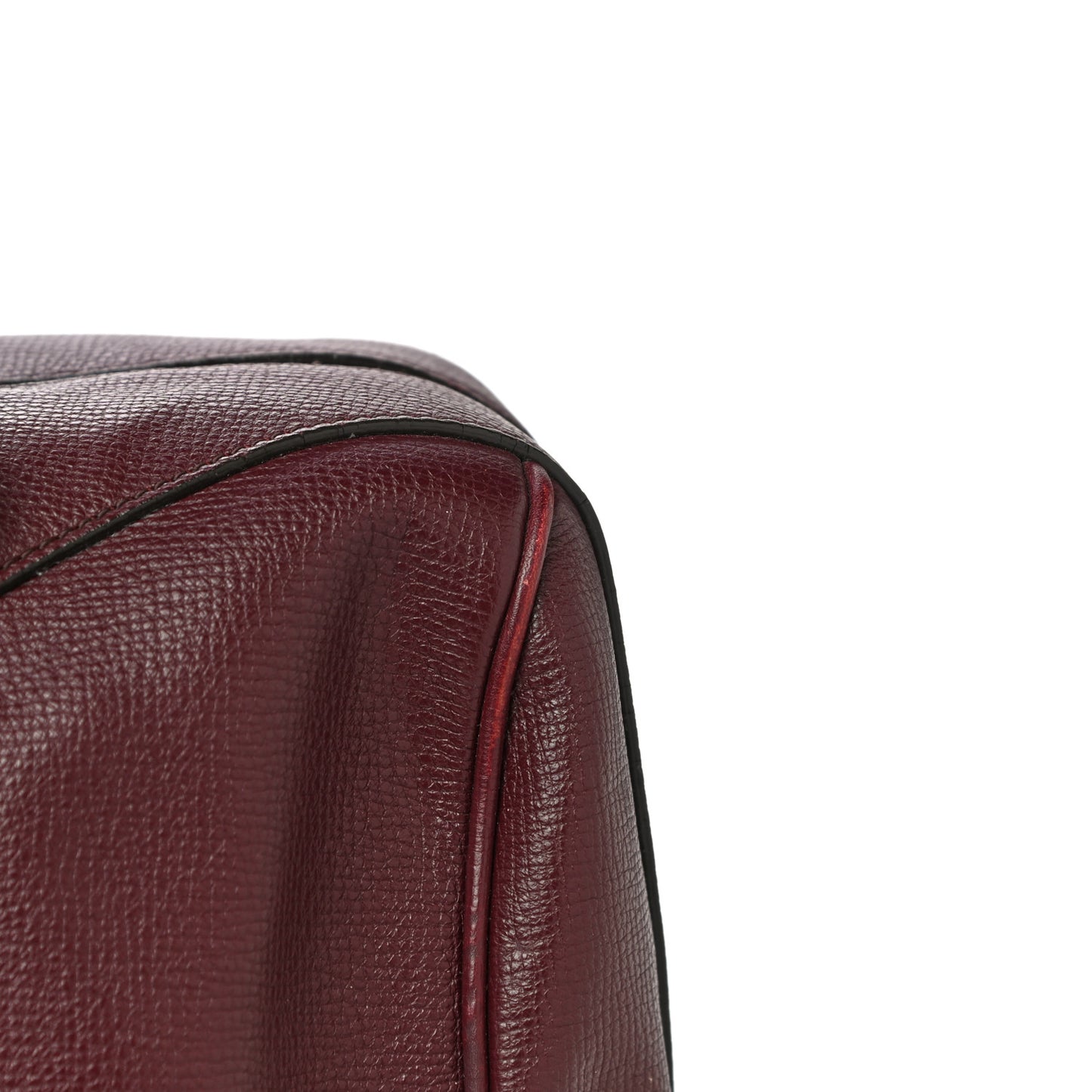Derby Calfskin Medium Alchester Bowling Bag Mahogany Red