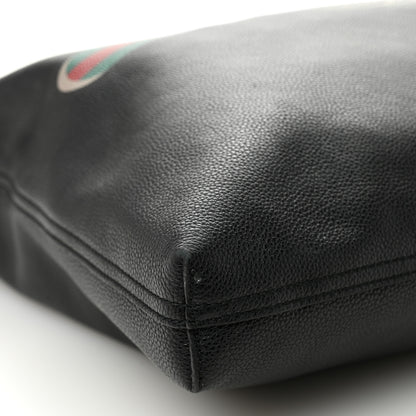 Gucci Calfskin Mens Logo Vertical Shopping Tote Black 9 of 12