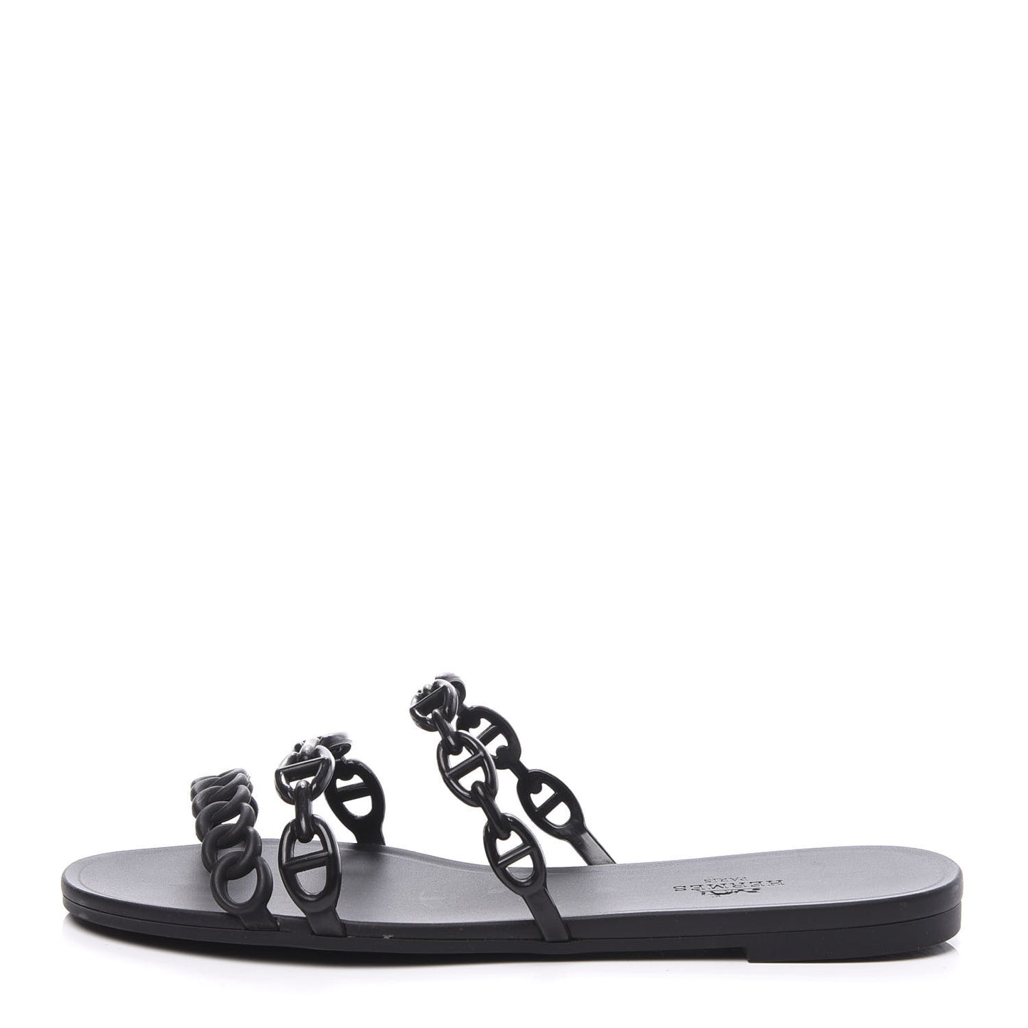 Rubber Chaine d'Ancre Rivage Sandals 37 Black