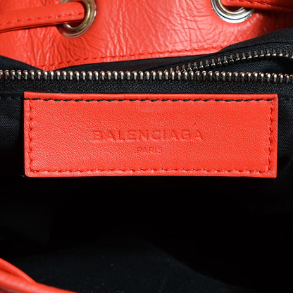 Balenciaga Matte Goatskin Rubber Covered Classic Hardware Mini Pompon Rouge Coquelicot Rouge Braise 6 of 11