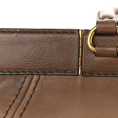 Prada Cervo Antik Top Handle Tote Brown 11 of 13