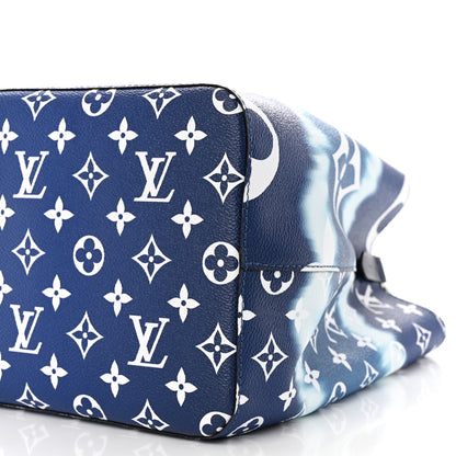 Louis Vuitton Monogram Escale Neonoe MM Blue 10 of 11
