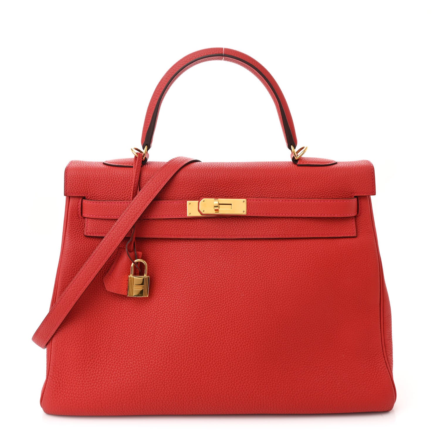 Hermes Togo Kelly Retourne 35 Rouge Casaque 1 of 13