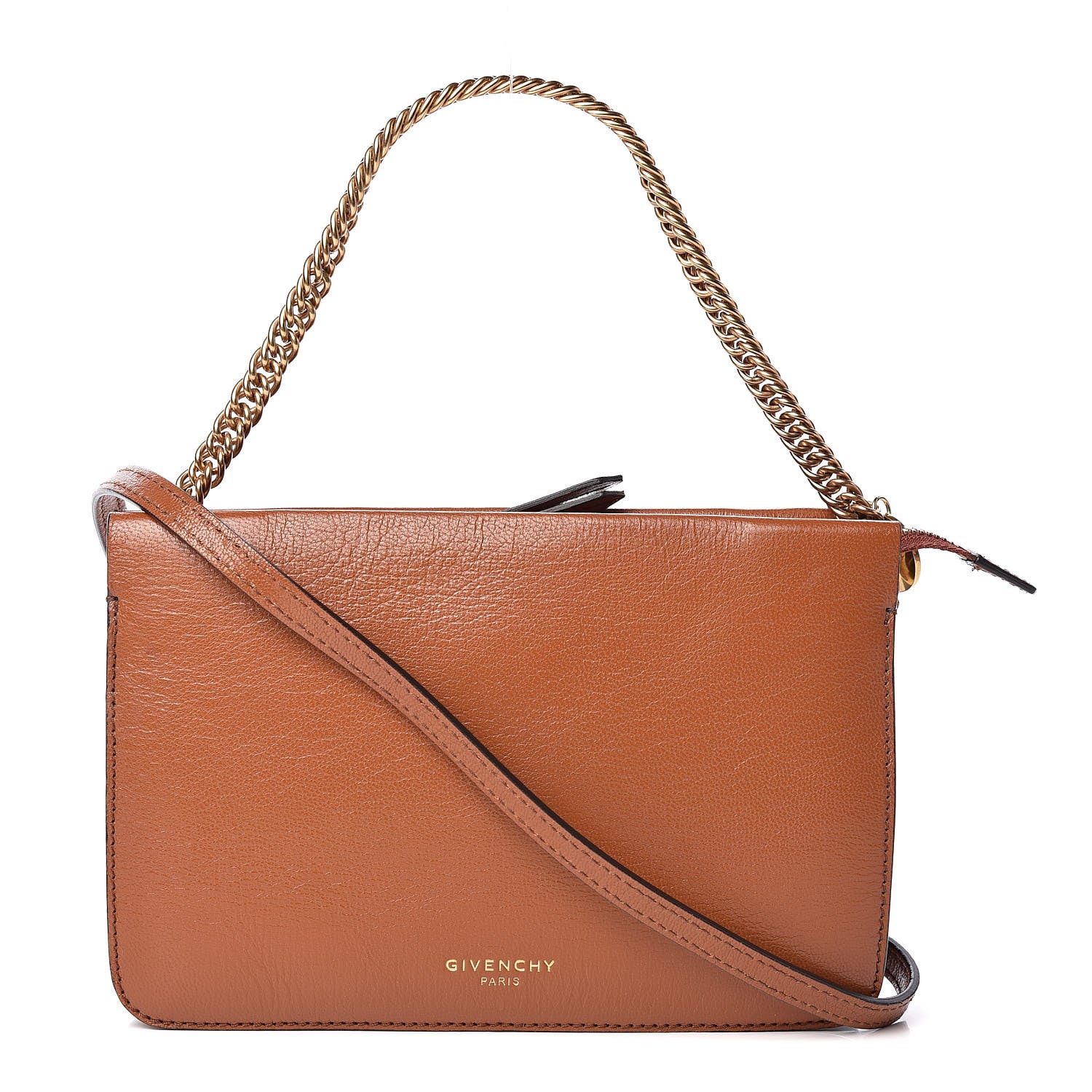 Givenchy Goatskin Suede Cross 3 Crossbody Bag Chestnut 1 of 10