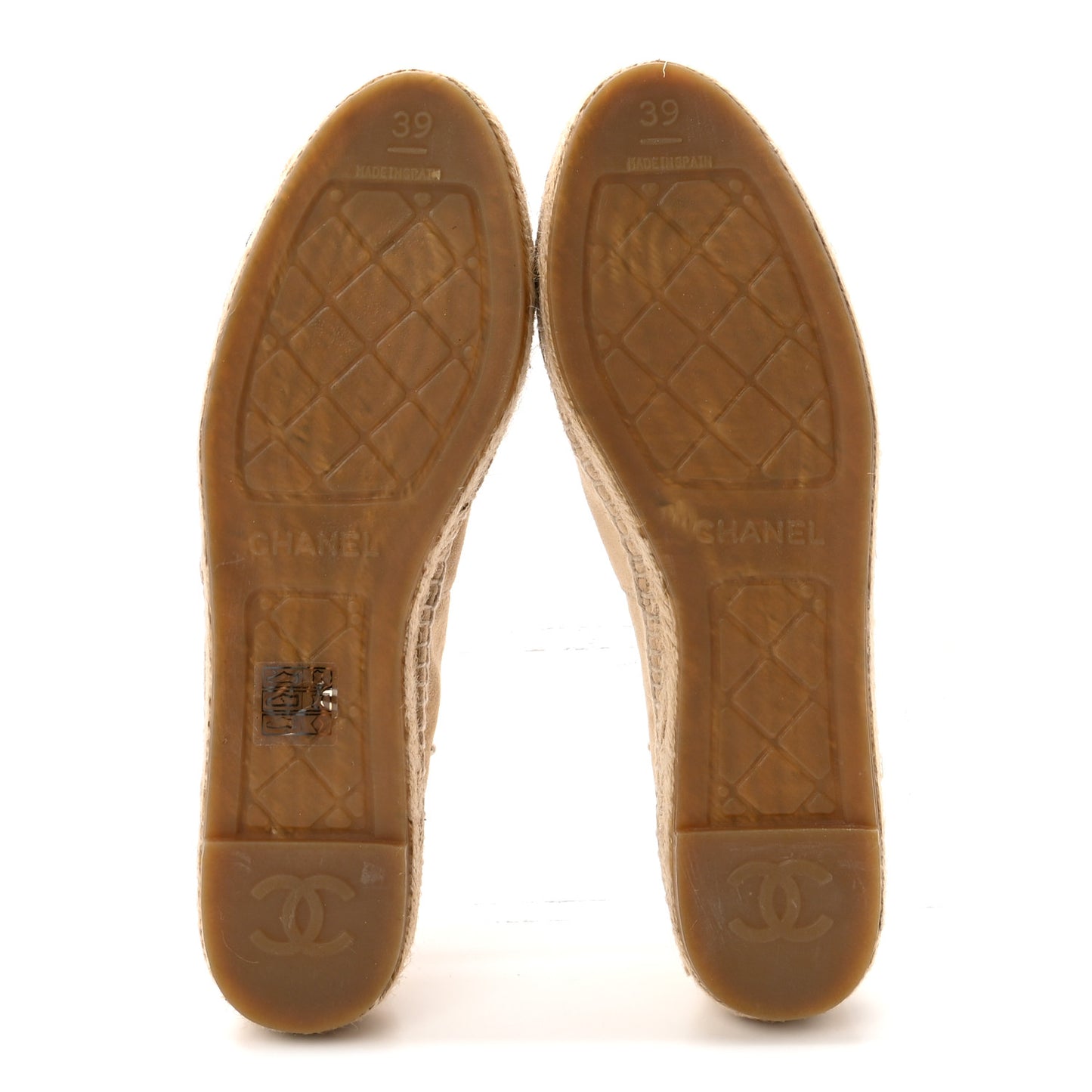 Suede Pearl CC Espadrilles 39 Beige Black