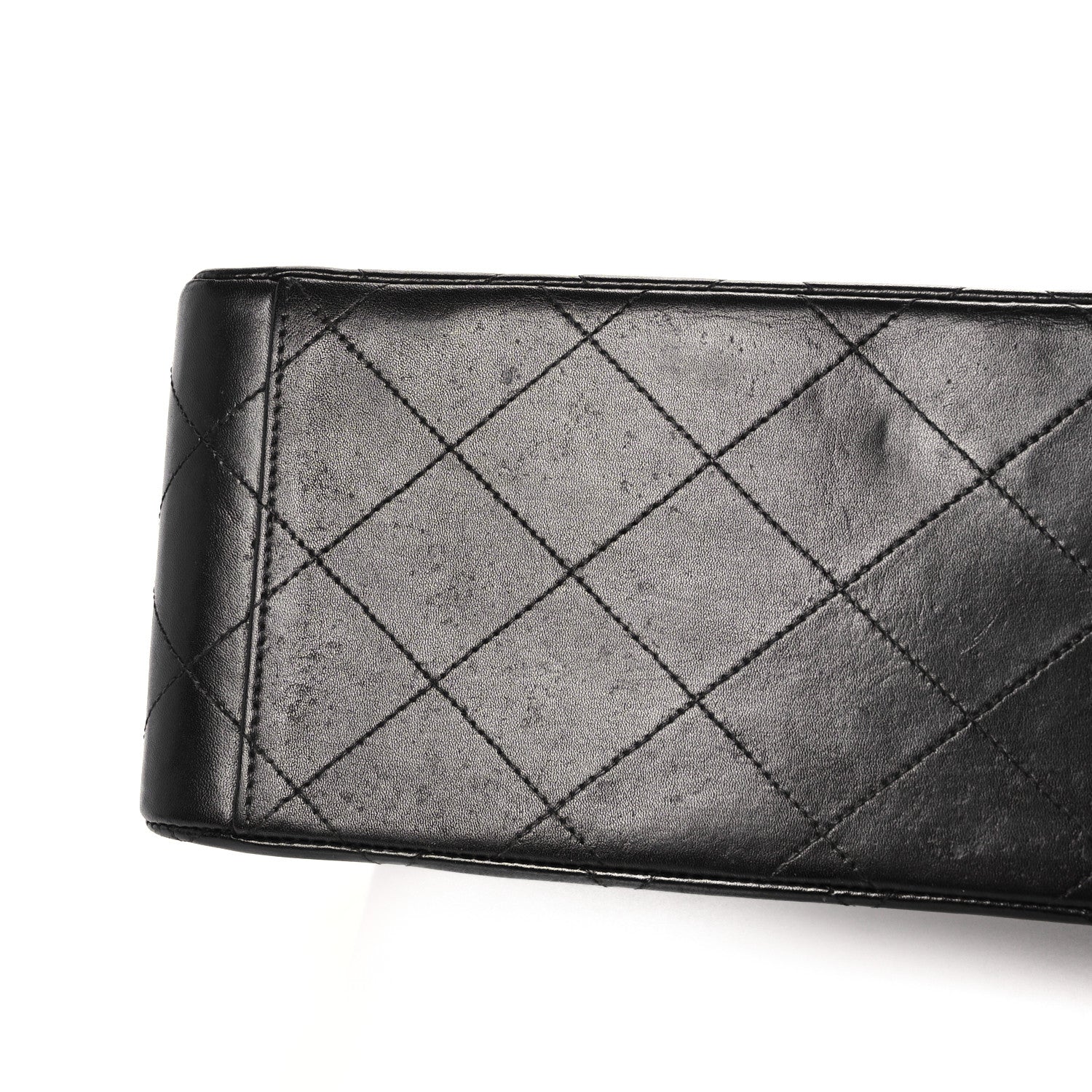 Chanel Lambskin Quilted XL Jumbo Single Flap Black 11 of 15
